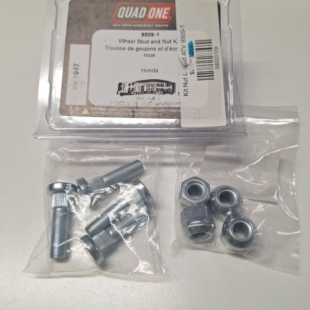 Quad One Wheel Stud Nut Kit 9509-1‎ Honda Replacement Parts ATV
